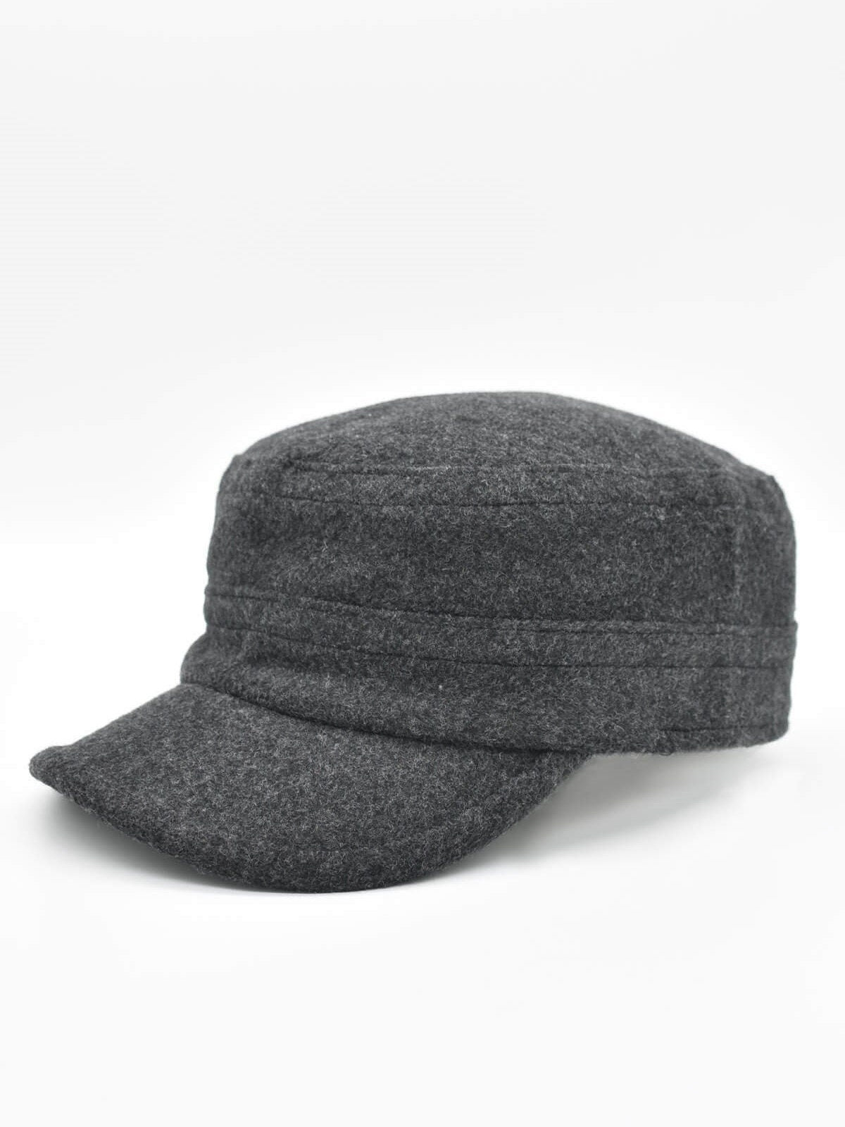 Wool Blend Military Castro Cap - Men Winter Hat