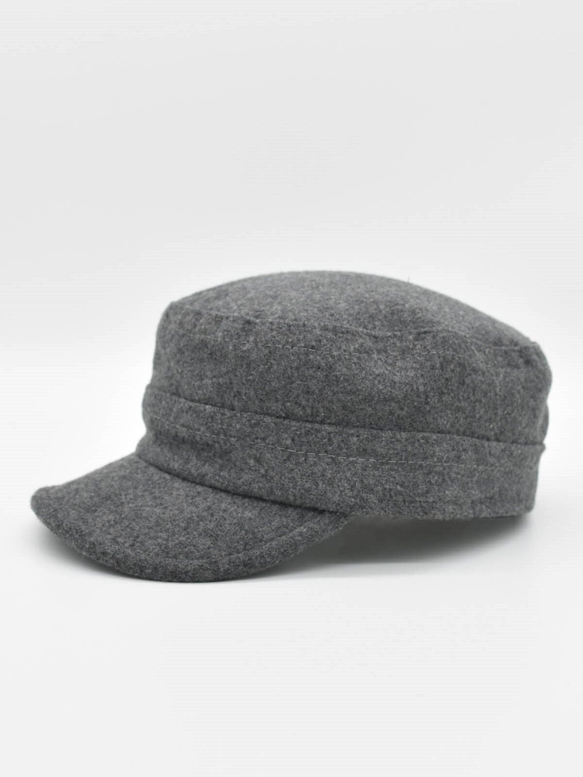 Wool Blend Military Castro Cap - Men Winter Hat