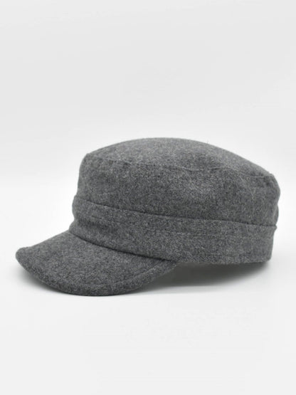Wool Blend Military Castro Cap - Men Winter Hat