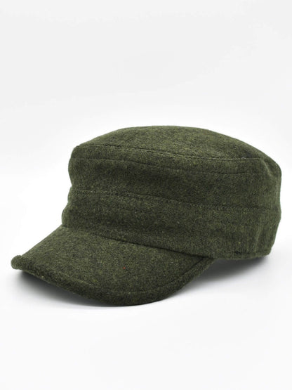Wool Blend Military Castro Cap - Men Winter Hat