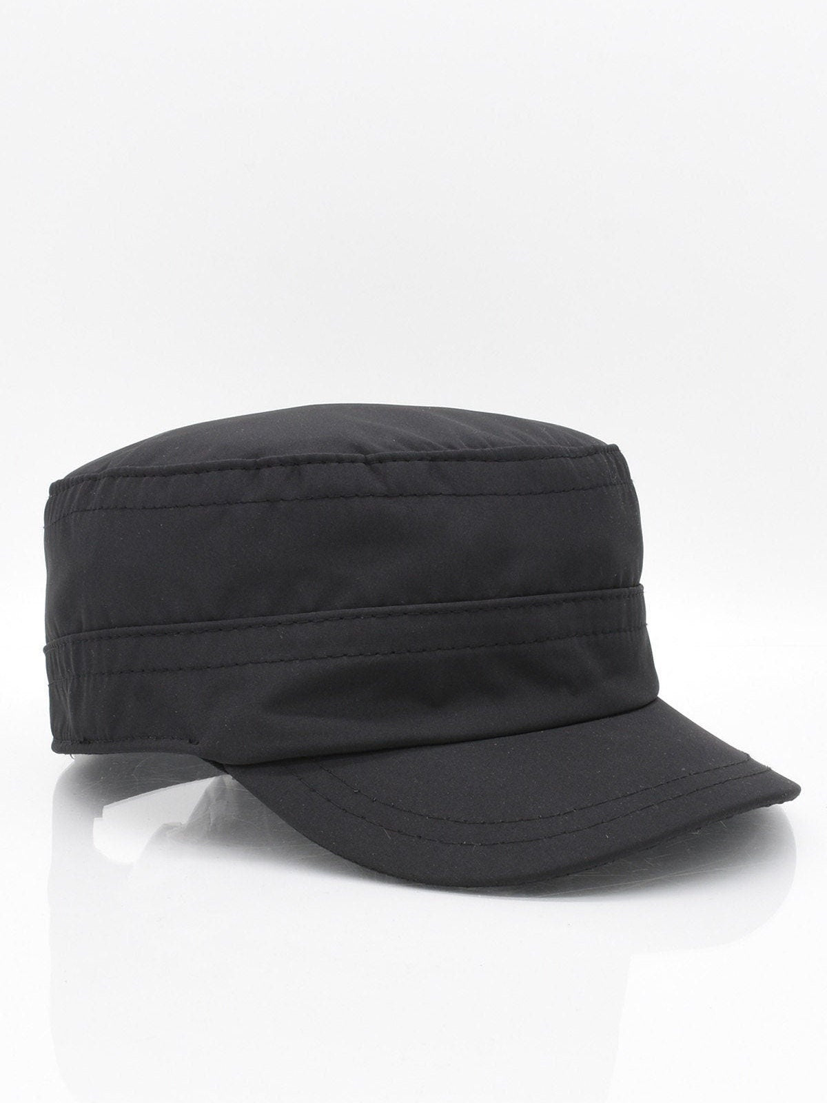 Waterproof Black Cadet Cap: Quick Dry Military Style Hat