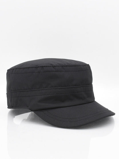 Waterproof Black Cadet Cap: Quick Dry Military Style Hat