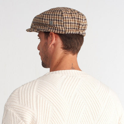 Houndstooth Wool Blend Newsboy Cap: Peaky Blinders Style