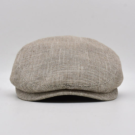 Irish Linen Flat Cap: Summer Newsboy Hat, Peaky Blinders Style